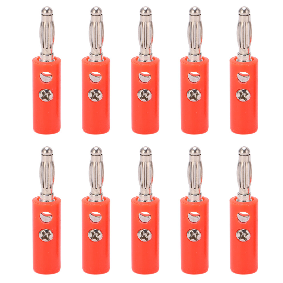 Simple Installation Banana Plugs Speaker, Dual Screw Lock Audio Jack With Gold Plated Cnc Processed Terminals For Electronic Equipment Testing, 9365509868577