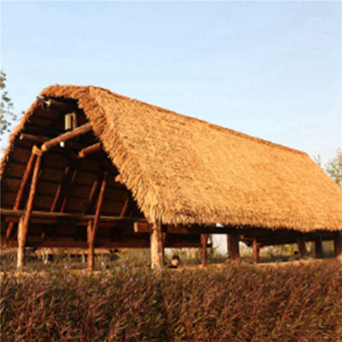 2X DIY Strohdach-Teppich-Dekor, Grasmatte, Palmenstroh, Rolldeck-Dekor, Dekorative Strohdachpaneele, FensterläDen 2