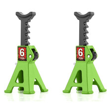 2X for 1/24 SCX24 FCX24 RC Car Jack Stand Pair Rack Repairing Protective Stand Adapter Tire Change Toy Lift, Green