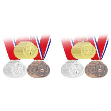 60-Delige Onderscheidingsmedailles Goud Zilver Brons Winnaarmedailles 1E 2E 3E Prijzen voor Wedstrijden