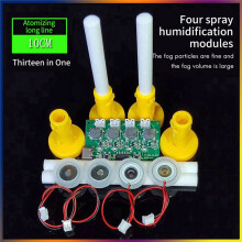 2X Module D'Humidificateur à Quatre PulvéRisations, Carte de Commande de L'Humidificateur, Carte de Pilote D'Atomiseur, Module D'Humidification à