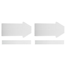 Blank Arrow Yard Signs with Stakes, 10 Pack 17 X 6 Inches White Blank Wedding Directional Yard Signs, Arrow Yard Signs