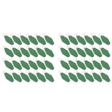 48 Pcs Vintage Motel Keychain DIY Blank Hotel Keychains Heat Transfer Blank Keychains Bulk Sublimation (Green)