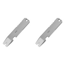 2X Titanium Alloy EDC Pry Bar Multi Tool   Multifunctional Portable EDC Tool, Bottle Opener, Outdoor Tool