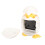 Cute Egg Shell Chicken Alarm Clock - White, ABS, 158g Bedside Decor 12