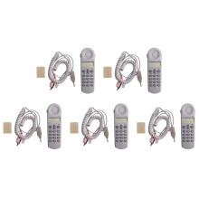 5X Telephone Phone Butt Test Tester Lineman Tool Network Cable Set Device C019 Check for Telephone Fault Grey White