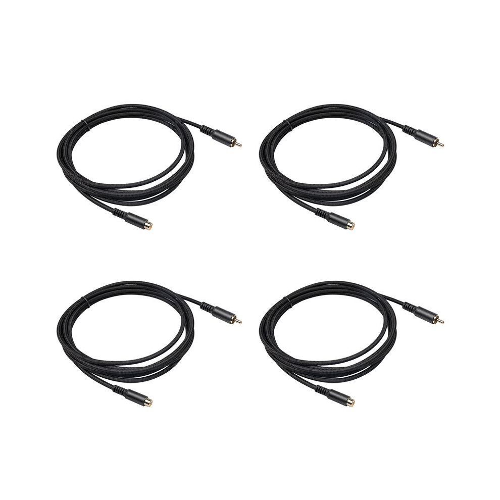 4X Rca Extension Cable Rca Audio Video Cable Rca Male To Female Cord For Speaker, Subwoofer, Camera, Hdtv, 1.8M 6031075364814