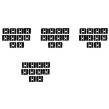 40Pcs Hook for Ceiling Hanging Light,DIY Lamp Hanging Electric Wire Cable Cord Chandelier Fixture Hardware Hook Black