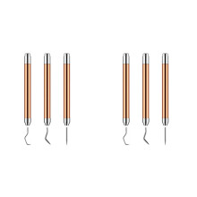 6 Pezzi di Strumenti per Diserbo per Vinile Con Set di Luci Un LED Penna per Diserbo Strumento per Diserbo Penna per Diserbo Pinzette Artigianali