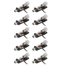 10X Cartridge Stylus mit Plattenspieler-Headshell 4-Polige Kontakte für Phonograph Turntable Gramophone LP Vinyl Needle