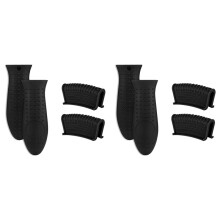 4X les Couvercles PoignéE PoêLe en Fonte, Support Casserole en Silicone AntidéRapant RéSistant pour Cuisine pour les Casseroles, les Plaques de
