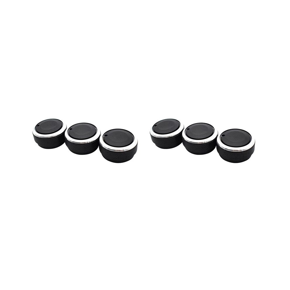 6Pcs Ac Knob Air Conditioning Heat Control Knobs For Tacoma Platz Vios Vitz Yaris Echo Scion X Black 4712875876791