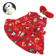 Cute Adjustable Cotton Bunny Vest & Traction Rope for Small Pets
