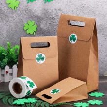 1000 StüCk St. Patrick'S Day Aufkleber Kleeblatt-Rollenaufkleber 1-1/2 Zoll Klebeetikett für Irische Dekoration und Handwerk