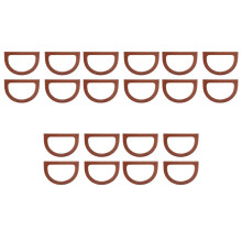 20 Stück D-Förmige Holz Handtaschen Griffe, Holz Ersatz Griffe für DIY Taschen Handtaschen Handtaschen Beutel Kupplung Herstellung ()