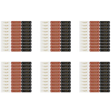 360Pcs Handmade PU Leather Tags Faux Leather Sew Labels Embellishment Knit Accessories with Holes for DIY Crafts