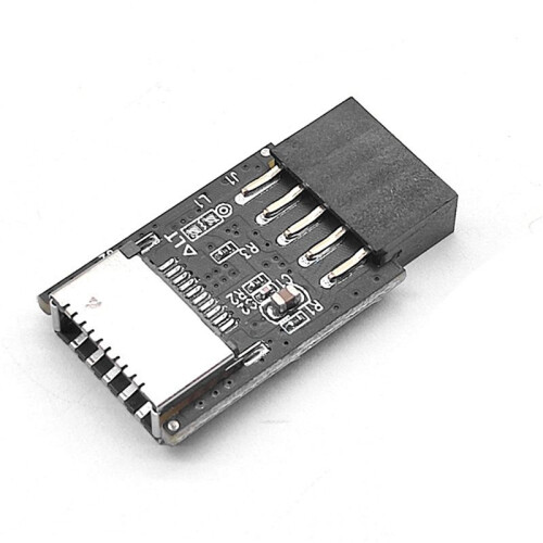 5X Motherboard USB2.0 9Pin zu TYPE-C A-KEY Frontanschluss Konverter USB3.2 TYPE-E Interface Header Adapter Extender Card