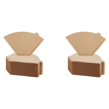 400Pcs Coffee Filter Natural Unbleached Coffee Filters Cone Paper Disposable Coffee Filters for pour Over and Drip