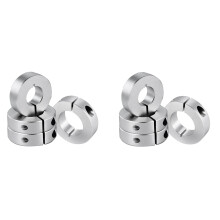 8-Pak z Dzielonym Kołnierzem Wału, Otwór 20 mm, Aluminiowy Jednoczęściowy Zacisk Kołnierza Wału, średnica Zewnętrzna 40 mm, Grubość 12 mm