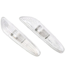 2X Clear Side Lights Indicator Turn Signal Lights for 5-Series E60 E61 04-09 63137165741 63137165742