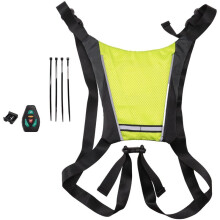 2X LED Bike Turn Signal Backpack,LED Bicycle Turn Signals Vest,Rechargeable Reflective Backpack with Direction Indicator