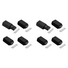 Heavy Duty Push to Open Cabinet Hardware 8PC Magnetic Push & Lock for Door Touch Latches RV Closet Metal Black