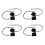 4 Pair Front Door  Handle Small Button 82661-D3710 82651-D3710 for  Tucson 2016-2020 Outside Puller 1