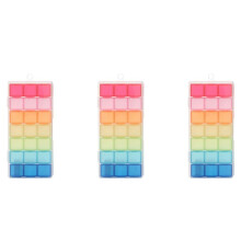 3X 21 Scomparto Trasparente Scatola di Plastica Vuota Scatola di Plastica Vuota Pillola Tablet Organizer per Medicinali Custodia Settimanale per