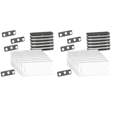 Kit de Etiquetas Magnéticas para Nombres, Portatarjetas Magnéticas con 3 Imanes Potentes, Juego de 20 Etiquetas para Nombres Comerciales/Tarjetas de
