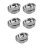 5Pcs Silver Stainless Steel Tea Bag Plate Holder Space-Saving Tea Tray 1