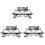 3Pcs 2025 Number Star Style Eyeglasses Plastic Party Use Silver Decor 1