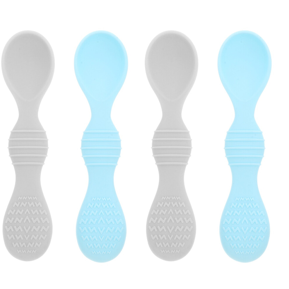 4Pcs Silicone Baby Spoons Toddler Training Utensils For Home Use Inoomp