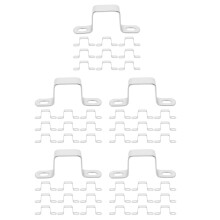 50Pcs Square Clamps Stainless Steel Tube Fasteners for Railing