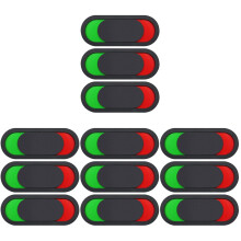 12Pcs Multi Color Acrylic Privacy Sign Slider for Office Restroom Door