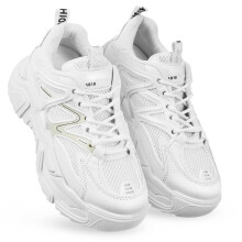 1Paire Sneakers Chunky Femme En PU Résistantes Et Confortables