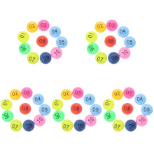 50Pièces Boules De Tirage Numérotées Plastique Multicolores