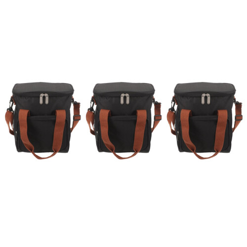 3Pièces Déjeuner Isolé Noir Simple Pour Stockage 1