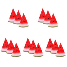 15Pièces Accessoires Illustration Pastèque Rouge PVC Pour Événements