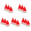 15Pièces Accessoires Illustration Pastèque Rouge PVC Pour Événements 1
