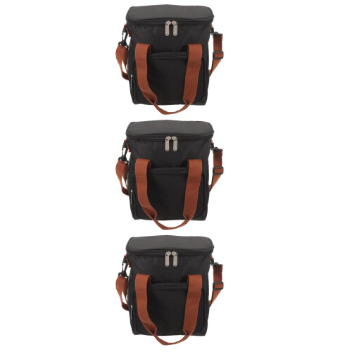 3Pièces Déjeuner Isolé Noir Simple Pour Stockage 2