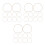 30Pièces Anneaux Élastiques Beige Pour Clip Support Micro Polyvalent 7