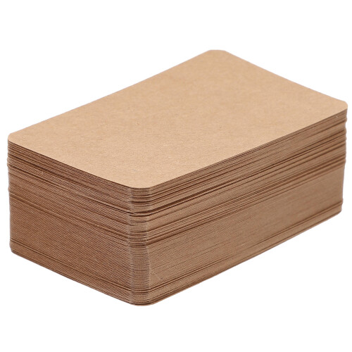 400Pièces Cartes Compactes Kraft Multifonction Pour Notes Et DIY 2