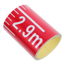 Watermeter Stickers Rood PVC Voor Nauwkeurige Waterpeilmeting