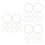 30Pièces Anneaux Élastiques Beige Pour Clip Support Micro Polyvalent 8