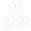 30Pièces Anneaux Élastiques Beige Pour Clip Support Micro Polyvalent 9