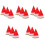 15Pièces Accessoires Illustration Pastèque Rouge PVC Pour Événements 4