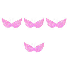 4St Roze Swallow Design Vleugels Polyester Party