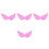 4St Roze Swallow Design Vleugels Polyester Party 1