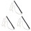3Stk Metall Schultertaschenkette Langlebig Mode Accessoire 1