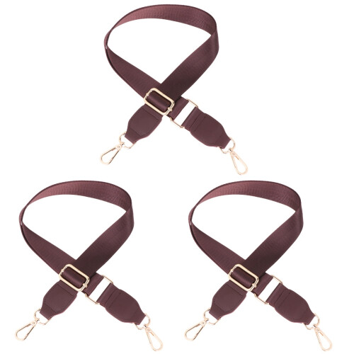 3Pièces Sangles Sac À Épaule Café Réglables Créatives Et Durables 2